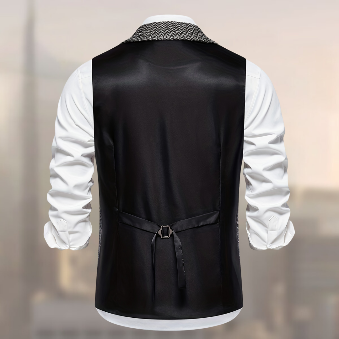 Lincoln™ - Heren Retro Visgraat Waistcoat