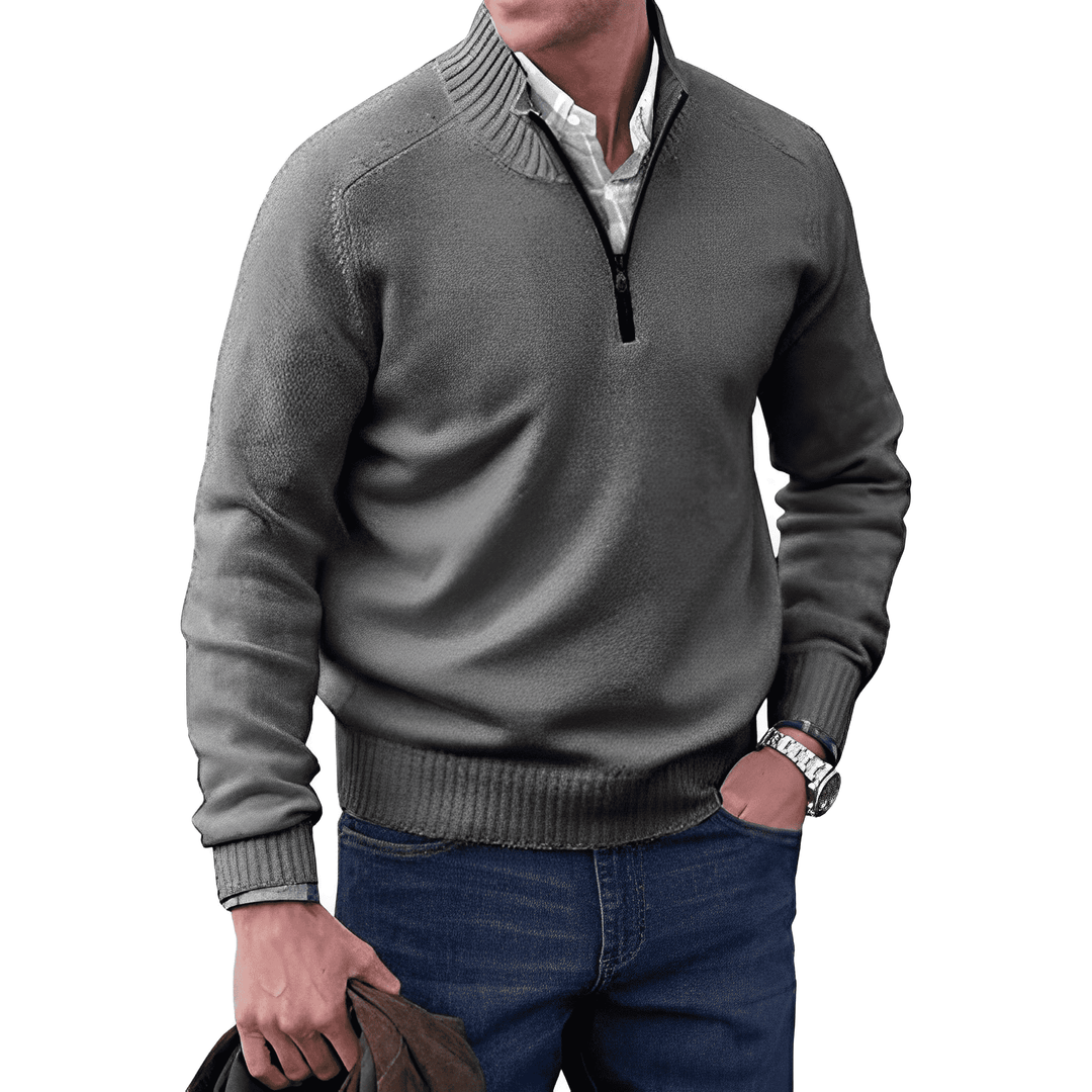 Jones™ - Elegante pullover met ritssluiting