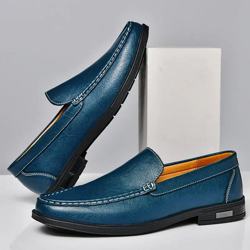 Xander™ - Shiny Leather Loafers