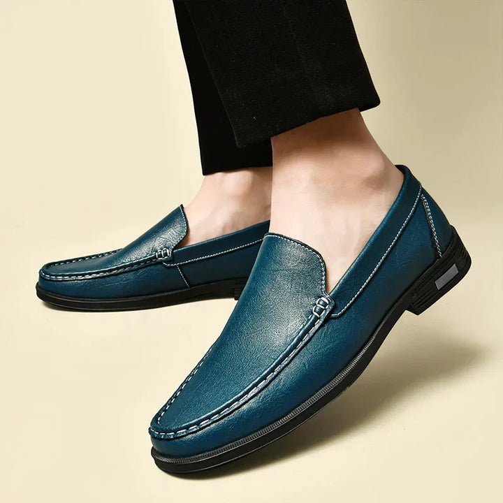 Xander™ - Shiny Leather Loafers