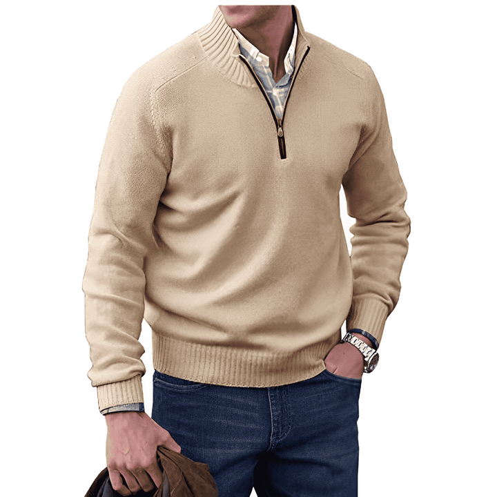 Jones™ - Elegante pullover met ritssluiting