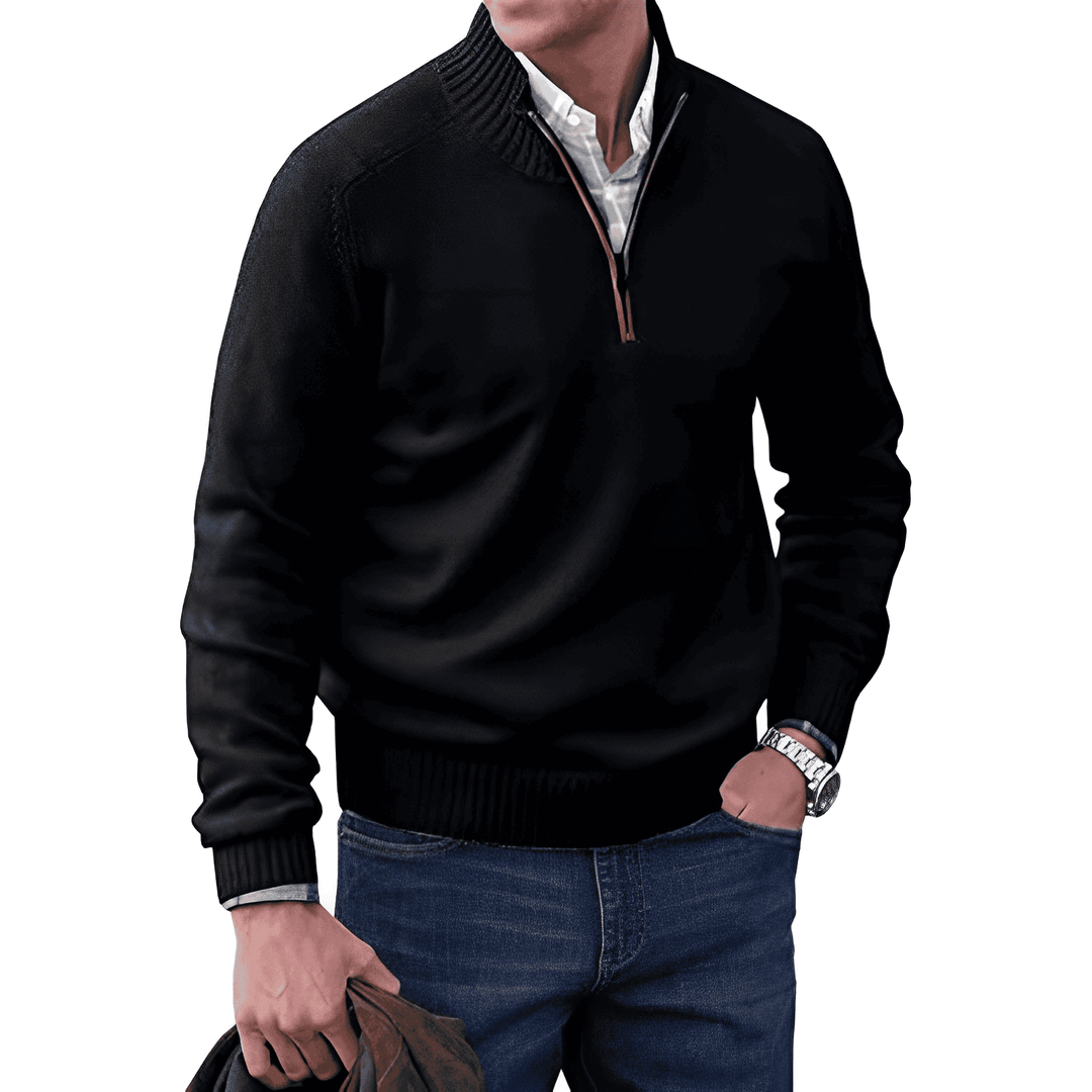 Jones™ - Elegante pullover met ritssluiting