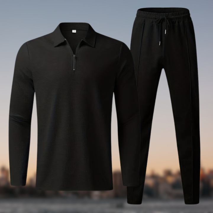 Truman™ - Stijlvolle Jogger Set met Wafelmotief