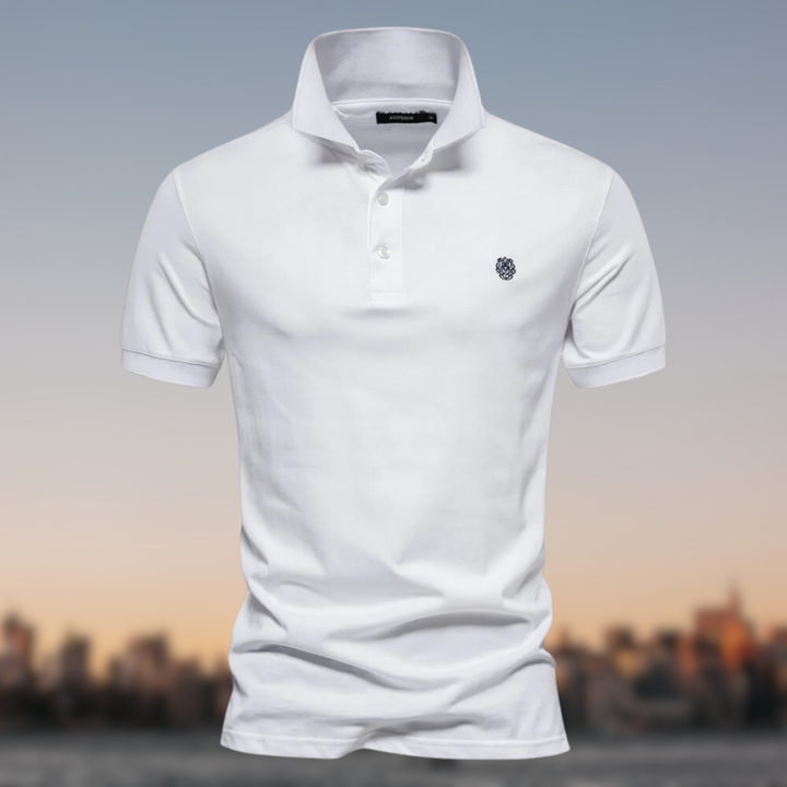 Huxley™ - Stijlvol Geborduurd Katoenen Poloshirt Voor Heren