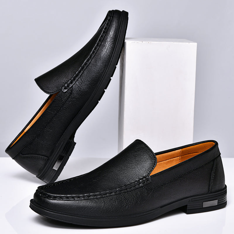 Xander™ - Shiny Leather Loafers