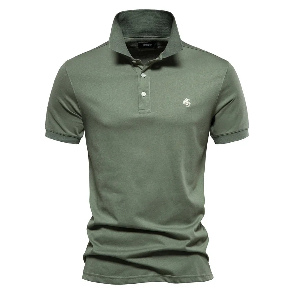 Huxley™ - Stijlvol Geborduurd Katoenen Poloshirt Voor Heren