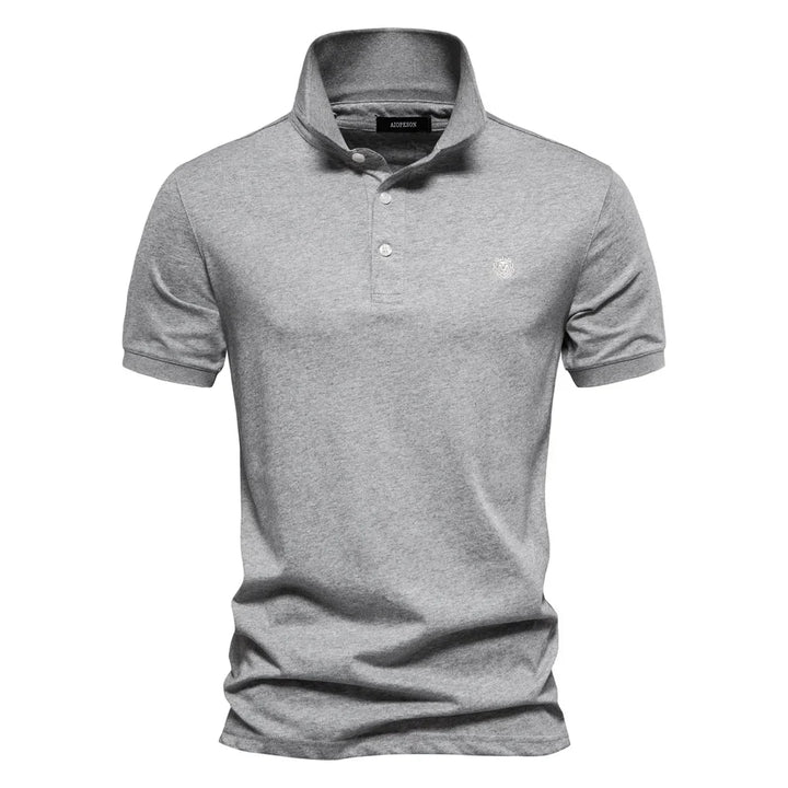 Huxley™ - Stijlvol Geborduurd Katoenen Poloshirt Voor Heren