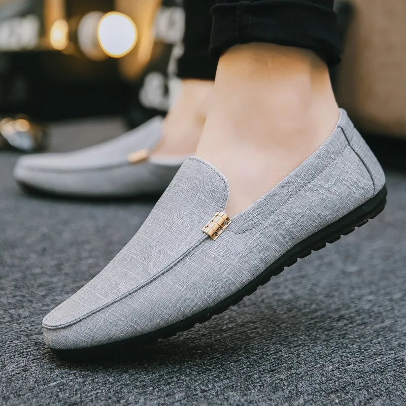 Niro™ - Denim Heren Loafers van leer