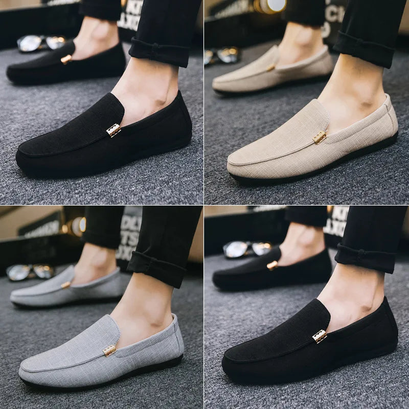 Niro™ - Denim Heren Loafers van leer