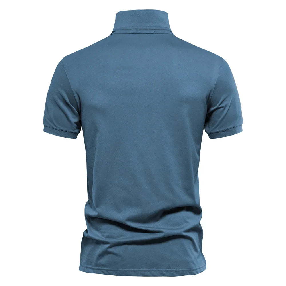 Huxley™ - Stijlvol Geborduurd Katoenen Poloshirt Voor Heren