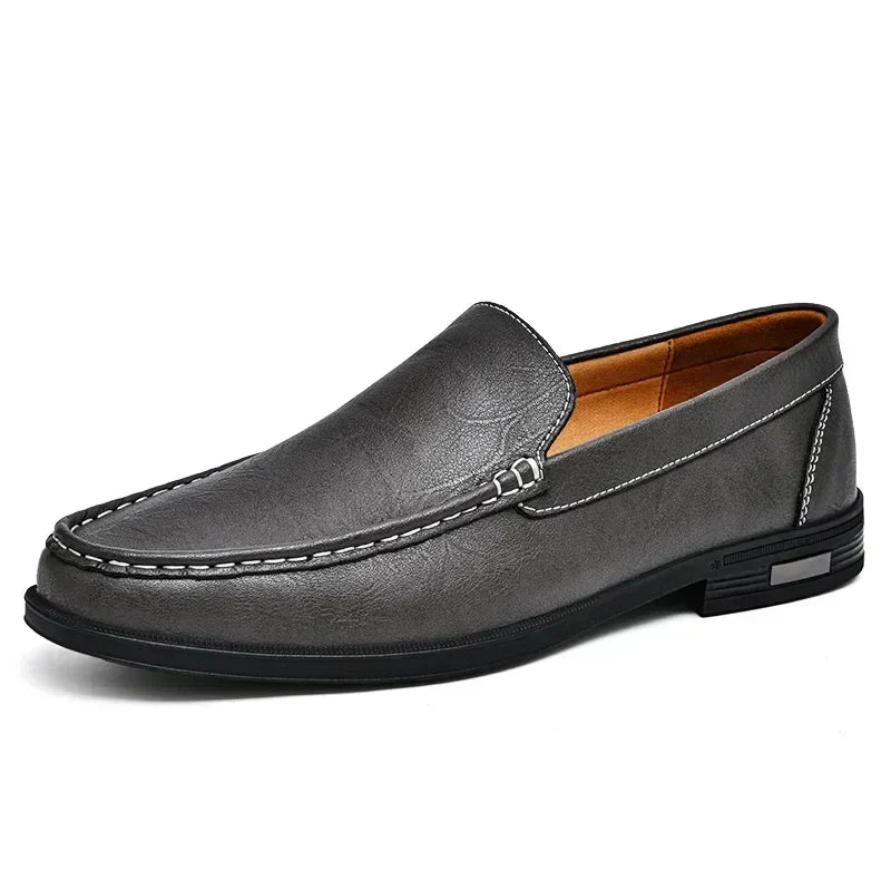 Xander™ - Shiny Leather Loafers