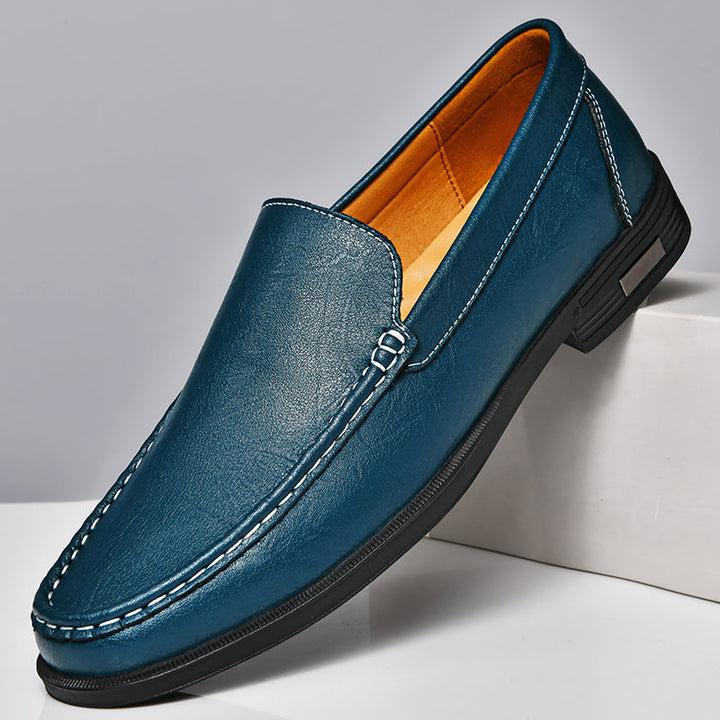 Xander™ - Shiny Leather Loafers