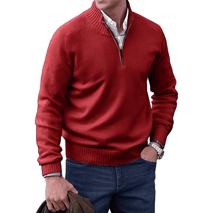 Jones™ - Elegante pullover met ritssluiting